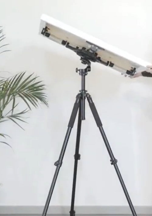 artistic rotating studio easel tilted at an angle